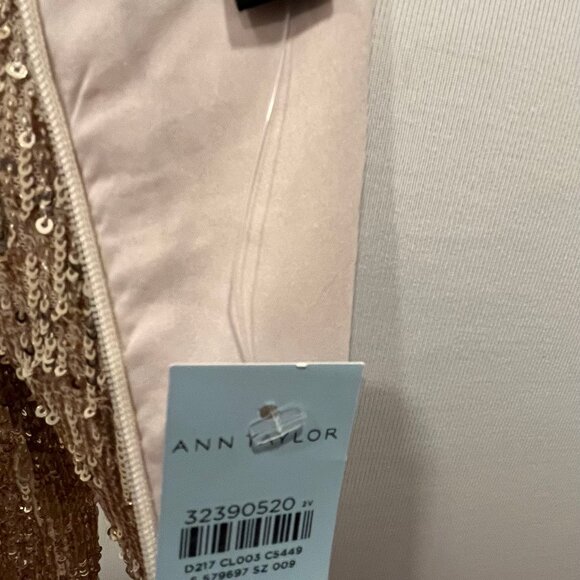 Ann Taylor Petite Sequin Midi Flare Dress NWT - Picture 8 of 10